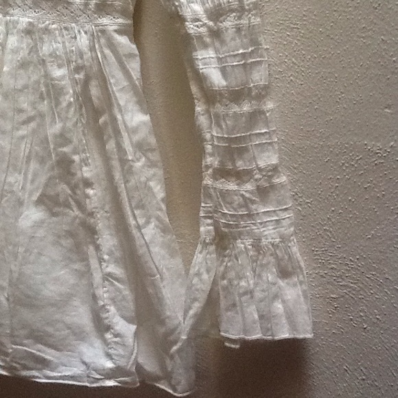 Free People Lace Tunic Top 100% Cotton Sz 2 NWT - Picture 4 of 9